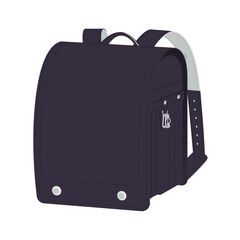 黒の定番のランドセル／ベクターイラスト