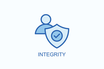 Integrity Icon Or Logo Isolated Illustration