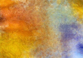 Colorful gradient background with color transitions. Colorful gradient background Chalk illustration gives an impressionist style to the painting.