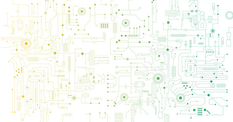 High tech technology geometric and connection system background with digital data abstract
