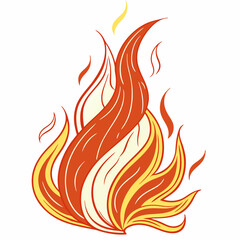 fire icon with white background