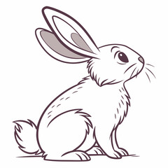 rabbit icon with white background