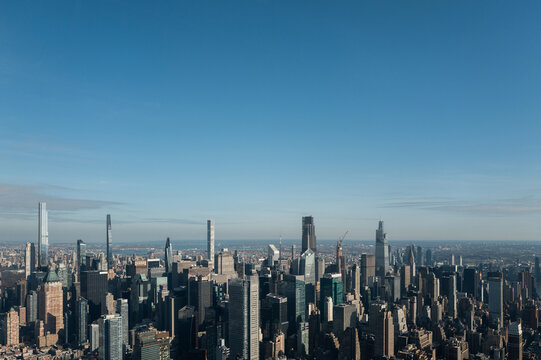 Panoramic View of New York City Skyline