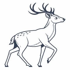 deer icon with white background