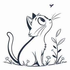 cat icon with white background