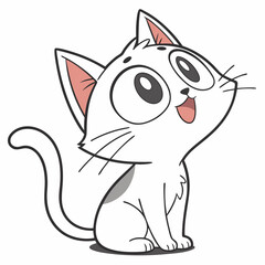 cat icon with white background