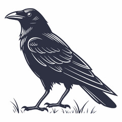 crow icon with white background