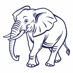 elephant icon with white background