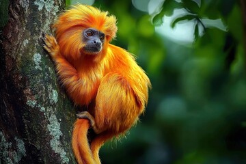 Fototapeta premium Protecting the Habitat of the Golden Lion Tamarin