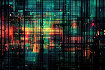 Expressive Colorful Geometry in Modern Art