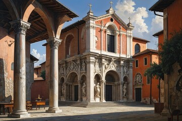 Obraz premium Exploring the Historical Importance of Chiesa di San Gaetano in Treviso Italy through Artistry