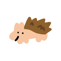 Hedghog with children style
