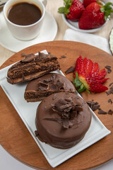 Chocolate alfajores stuffed biscuits argentinian peruvian sweet dessert food