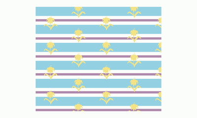 Cool and fresh Multicolor Beautiful seamless Stripe vector with floral print design for t-shirts, Hoodie prints, stickers,  and other uses...