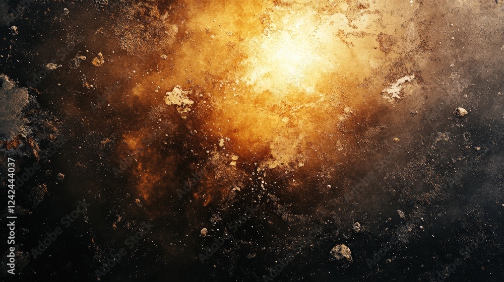Aufkleber grunge abstract background with textures of color and light in warm tones for artistic and creative 
