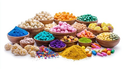 Holy festival celebrations india colorful indian food vibrant market a feast of sweet delights