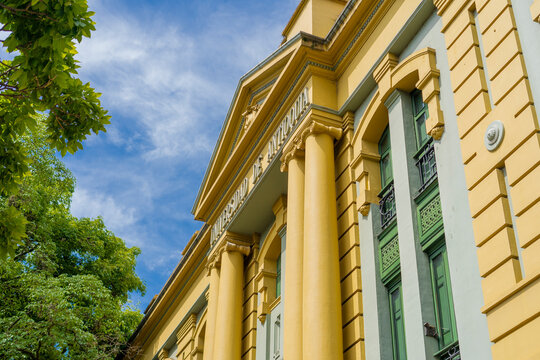 Medellin, Antioquia- Colombia. March 27, 2023. University of Antioquia. It is the main academic institution of Antioquia and one of the best universities in the country 