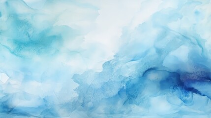 Fototapeta premium Abstract Blue Watercolor Background with Soft Flowing Shapes for Creative Projects and Artistic Designs, Ideal for Print and Digital Media