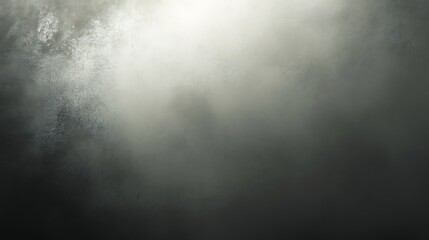 Misty forest, sunlight, dark background, design