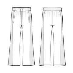 sweat pants mockup template clothing vector design