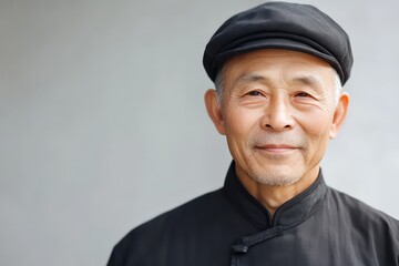 Fototapeta premium Image of a man from the Republic of China period with a clean background 