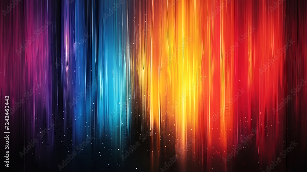 Poster experience a visual heat map through a grainy abstract gradient background, displaying a spectrum of