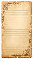 A piece of paper with a line drawn on it