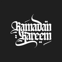 Ramadan Kareem Greeting Islamic Inspirational Typography Quote t-shirt Design And Lettering Vector