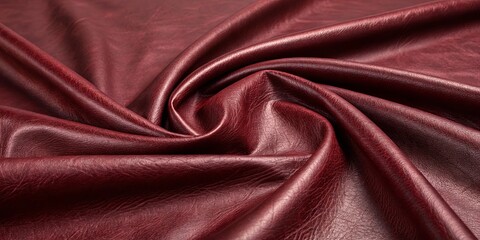 Fototapeta premium A piece of red leather is curled up