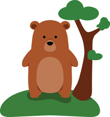 cute bear illustration