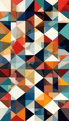 Abstract Geometric Triangular Pattern Design