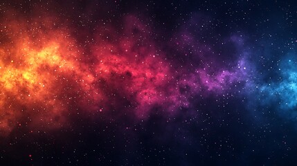 Naklejka premium Explore the mesmerizing depths of a dark grainy color gradient background. The blend of purple, red, orange, blue, and black colors creates a stunning visual for banners, posters, and covers.