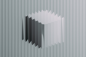 Captivating abstract patterns cast through glass reflections