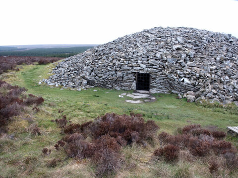 Grey Cairns of Camster 3 Neolithic burial cairns, chambered, ancient