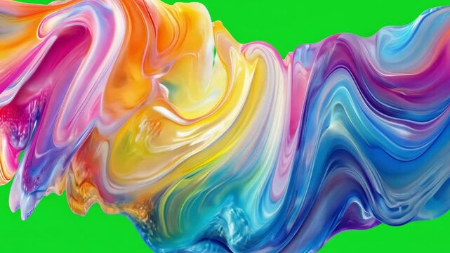 Abstract Flow of Color: An explosion of vibrant, swirling hues in a mesmerizing abstract pattern, evoking a sense of energy, movement, and boundless creativity.