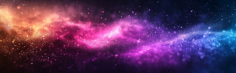Flow through neon colors in a grainy texture effect, where purple, pink, and blue create a vibrant color gradient, ideal for futuristic banner designs.