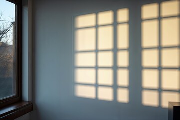 Isolated Shadow Overlay Effect with Natural Window Light Background