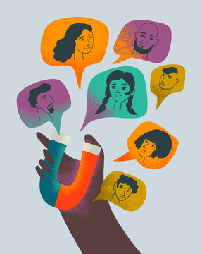 Diverse expressions of community connection through conversation