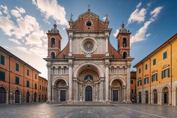 Fototapeta premium Discover the Architectural Splendor of San Gerardo Cathedral a Historic Landmark in Potenza Italy