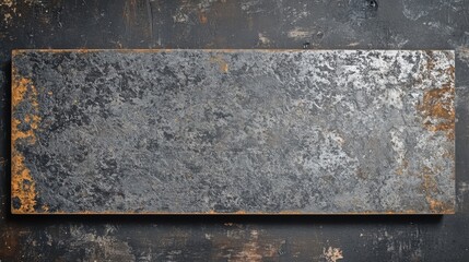 Fototapeta premium Metal texture surface long rough sheet of steel with nature pattern old brown board