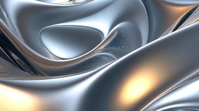 Liquid Metal Abstract: A mesmerizing abstract image showcasing flowing, metallic textures in shades of silver and gold, creating a dynamic and luxurious visual experience.