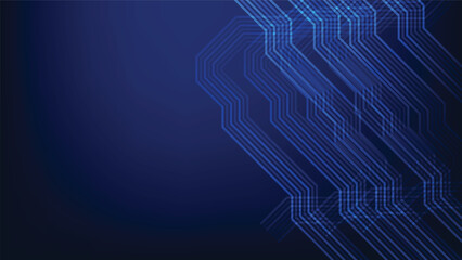 abstract blue graphic lines background with copy space