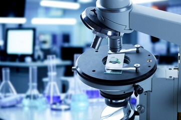 analyzes of biochemical samples in scientific laboratory.