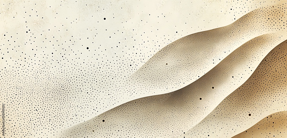 Poster halftone noise stipple with a dotwork gradient halftone pattern in sand and grain textures, ideal fo