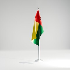 Guinea Bissau national desktop flag 3d image
