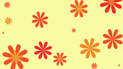 Background image of flower design (orange/yellow)