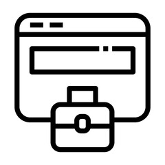 portfolios Line Icon