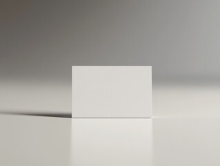 Elegant Presentation Card Mockup on a Clean Surface for Professional Branding and Design Display
