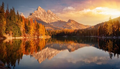 Tranquil Alpine Lake