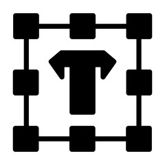 text tool Solid icon